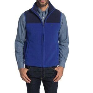 Brooks Brothers Colorblock Polar Fleece Zip Vest